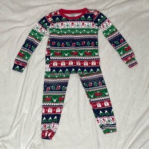 The Children’s Place Glow in the Dark Holiday Fair Isle Pajamas
